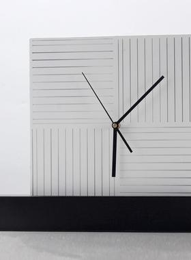 极简座钟摆件卧床头柜板时钟装艺饰品样房室摆BLY设桌面设计师术