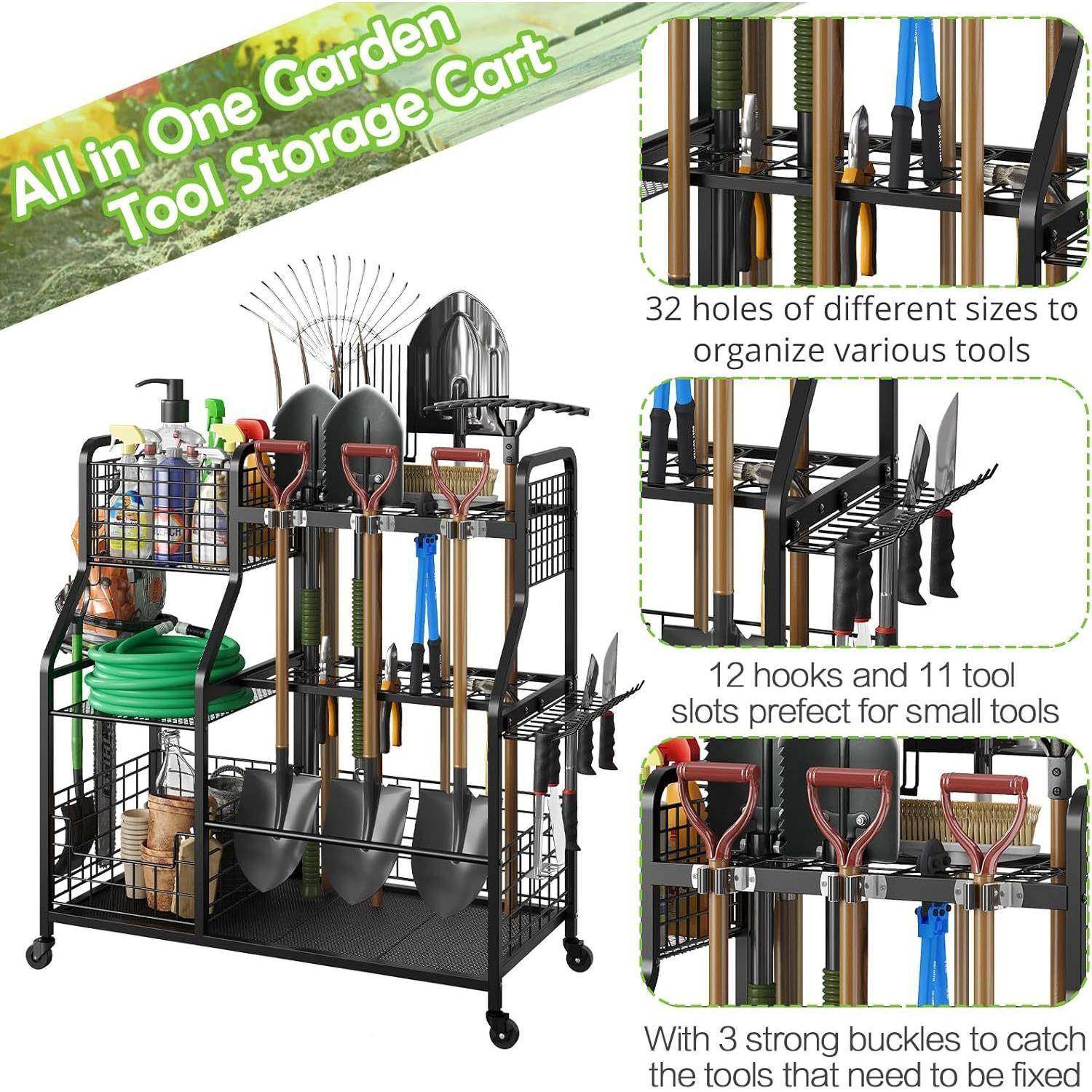 园具整理，大450工庭院工具整理器和储物架器、实用花园工具花架,淘宝优惠券,粉丝福利购,淘宝优惠卷