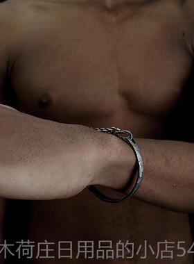 正品VIXTORM Haemmr 925 纯银手镯原创设计性款个 机械暗黑系列半