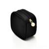 Authentic black lace portable fabric square jewelry box ring and earring storage bag mini jewelry box travel jewelry