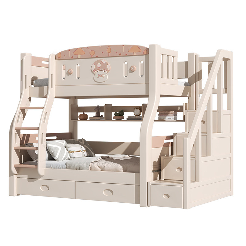 上下床双层床全实木经济型高低床女孩两层子母床上下铺木床儿童床,淘宝优惠券,粉丝福利购,淘宝优惠卷