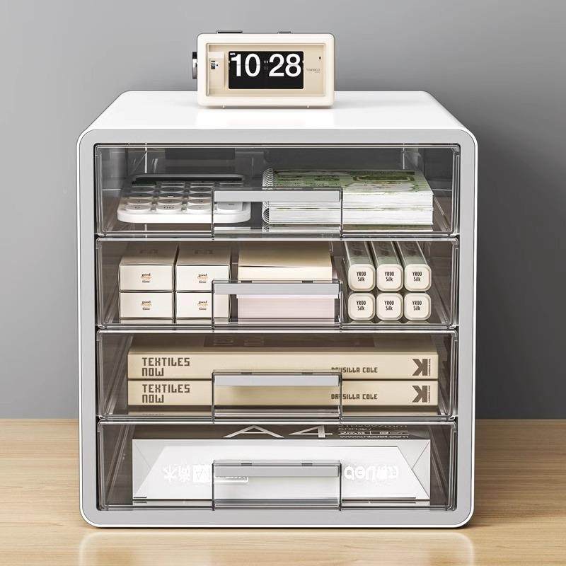 桌面a4收文纳工盒透明抽屉式多层具整理柜位子办公桌JW3530上文件,淘宝优惠券,粉丝福利购,淘宝优惠卷