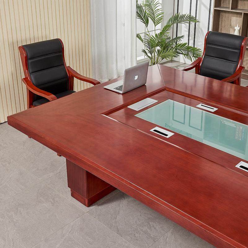 型会议桌长桌新中油漆实木皮烤漆办公多室人YQ-hyz-x开会桌式椅大,淘宝优惠券,粉丝福利购,淘宝优惠卷