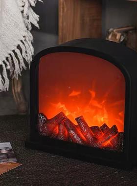 式l居ed火焰灯火炉客厅桌品SP-01面家装饰工艺品饰摆件美壁炉灯