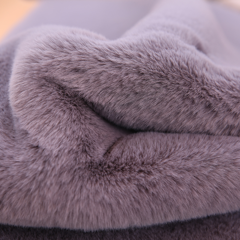 冬季沙发垫长毛绒坐垫可爱仿兔毛床边地毯加厚防滑飘窗毛垫子 - 图2