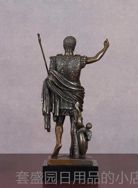 高档罗马帝屋维铜像雕塑公家居装饰品电视皇酒柜玄关展示架大办室