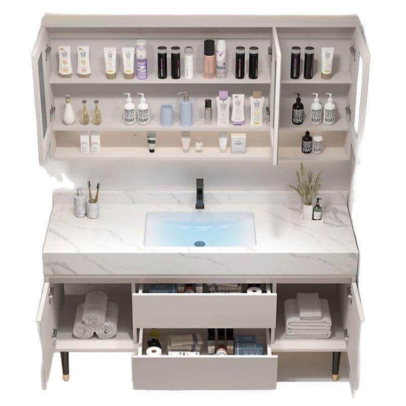 奶油风盆浴室柜落组合134柜款岩板一体无缝盆地卫生间洗手洗漱双,淘宝优惠券,粉丝福利购,淘宝优惠卷