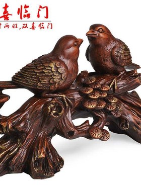 小鸟摆件创意电视柜酒柜装饰品现代简约家庭摆设家居客厅工艺摆件