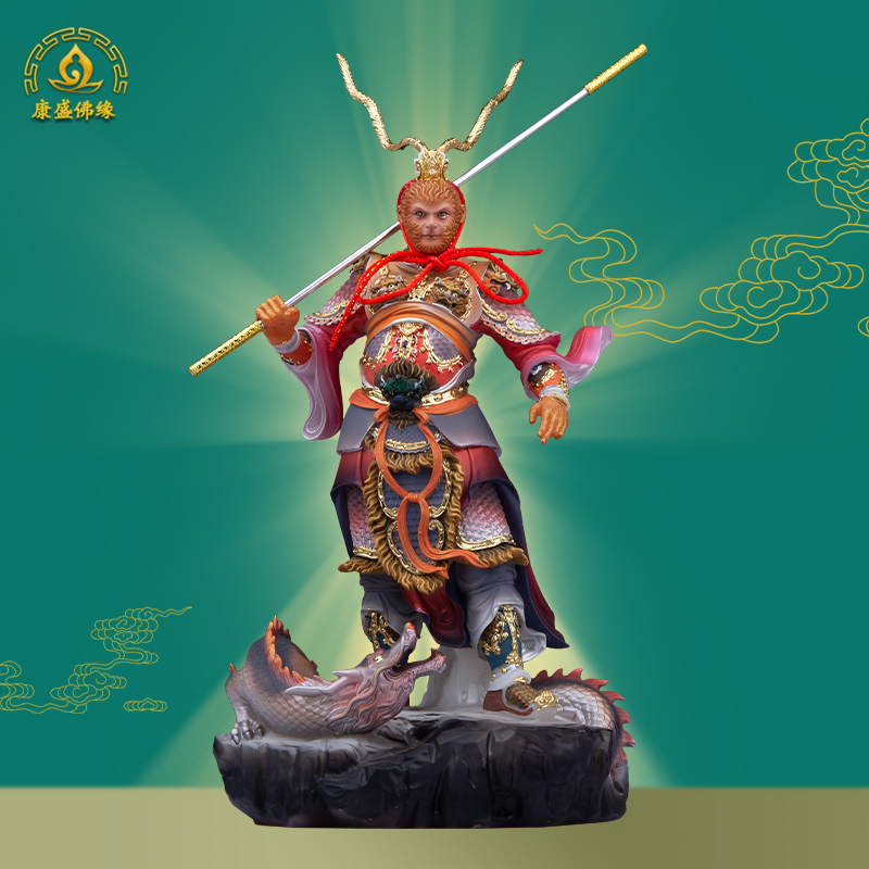 齐天大圣孙悟空摆件树脂汉白玉客厅供奉斗战胜佛中式家居桌面装饰 - 图0