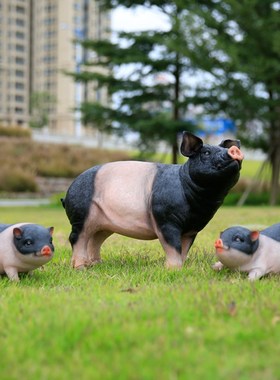 十二生肖花园庭院装饰品仿真动物玻璃钢雕塑树脂工艺品招财猪摆件