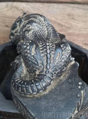 正品中吉祥兽盘吸水兽龙吐水家居装饰摆件客厅办公室入增财口大厅