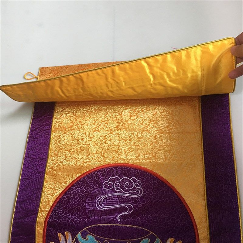 戒定真香高档刺绣十供养佛堂寺院托盘粉盅套装手工制作贡锻潮绣,淘宝优惠券,粉丝福利购,淘宝优惠卷