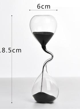 创意细颈艺术沙漏计时器摆件个性家居毕业季办公室书房桌面装饰品