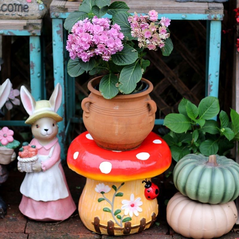 蘑菇桌椅幼儿园花园草坪小区凳子摆件创意庭院园林景观装饰品花架,淘宝优惠券,粉丝福利购,淘宝优惠卷