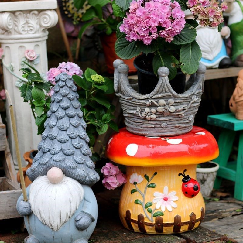 蘑菇桌椅幼儿园花园草坪小区凳子摆件创意庭院园林景观装饰品花架,淘宝优惠券,粉丝福利购,淘宝优惠卷