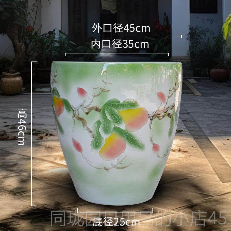 正品德镇陶瓷鱼缸大养荷花睡莲盆水缸庭院客房厅景书摆件书画卷号,淘宝优惠券,粉丝福利购,淘宝优惠卷