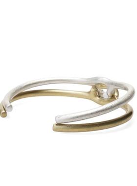 正品VIXTORM Closer手镯 990足银撞黄双铜色色镯 子 情侣礼物可拆