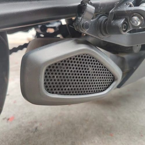 春风250SR排气网侧防烫网改装件耐高温250SR配件专车专用排气罩 - 图1