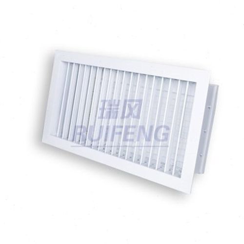 铝合金带电动风口调节阀 单双层格栅百叶 中央空调风机盘管出风口 - 图0