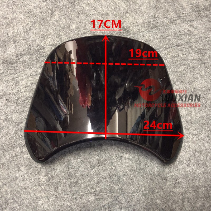 无极300AC/LX300-6C/W650/W800/Z900RS改装复古小风挡前挡风玻璃 - 图1