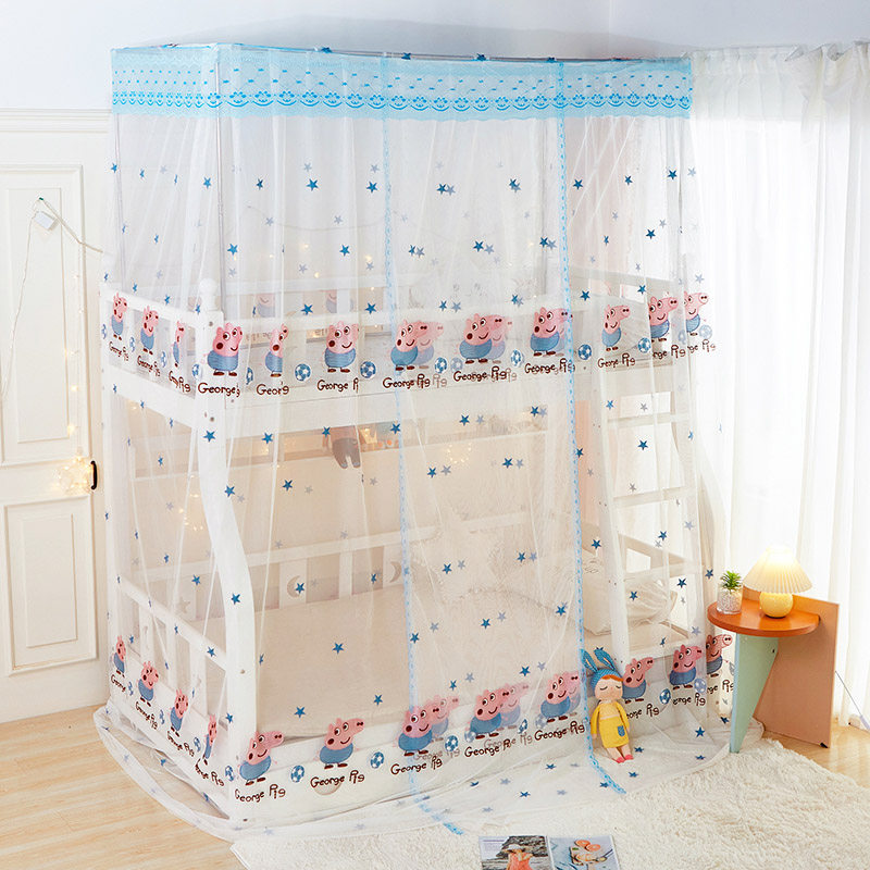 弗来娅子母床上下铺儿童蚊帐双层床上下床高低床一体蚊帐学生蚊帐,淘宝优惠券,粉丝福利购,淘宝优惠卷