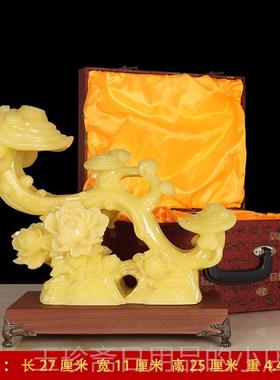 正品玉如招意家居装饰客厅办公玄关财迁开业礼品乔恩师室送礼摆件