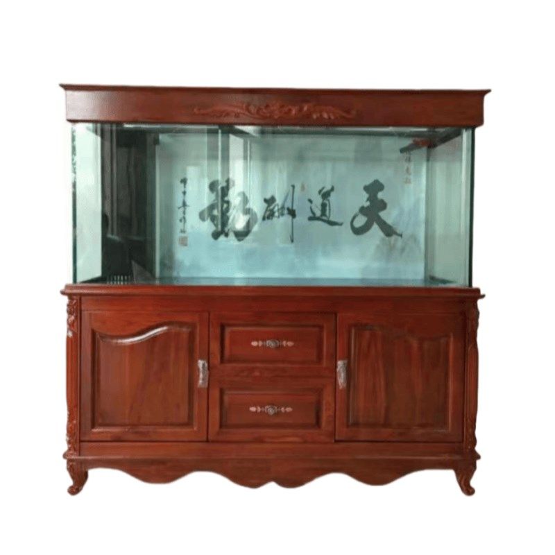 定制实木鱼缸订做生态免换水水族箱中大型精品底过滤玻璃鱼缸柜子,淘宝优惠券,粉丝福利购,淘宝优惠卷