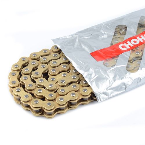 征和520X2机车金色原色轻量化星型密封圈油封链条 HX升级款 - 图0