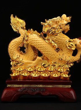 2024龙年十二生肖龙摆件招财吉祥物客厅家居办公室桌装饰工艺礼品