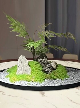 酒店大圆桌中间转盘摆件餐桌花摆花仿真花假花摆设高档餐厅装饰花