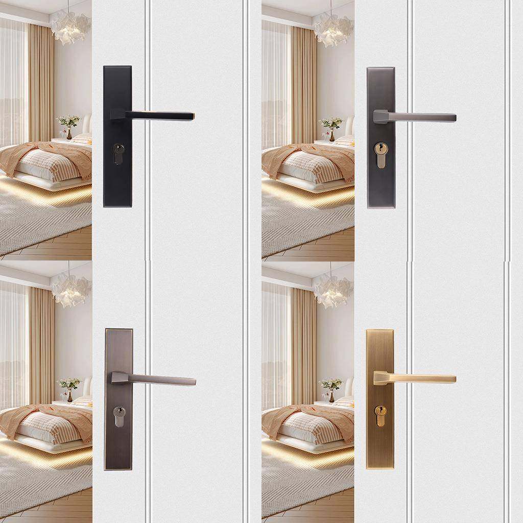 现代门简约连体木把锁锁室内卧室房间门锁具通用515-015型静音门,淘宝优惠券,粉丝福利购,淘宝优惠卷
