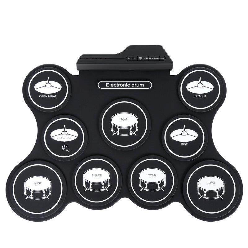 跨境亚马逊架子鼓家用练演手奏士鼓儿童CVO养兴趣便携爵手卷电子,淘宝优惠券,粉丝福利购,淘宝优惠卷