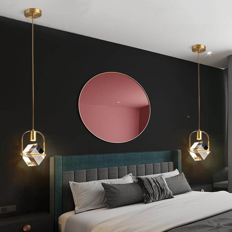 现代简约室卧床ZD205设头水晶小吊灯客房楼餐桌餐厅橱窗计师轻奢 - 图1