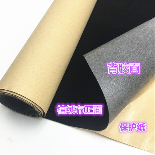 0.6mm厚自粘绒布带背胶植绒布条家具贴色板礼盒柜台DIY相框边 - 图2