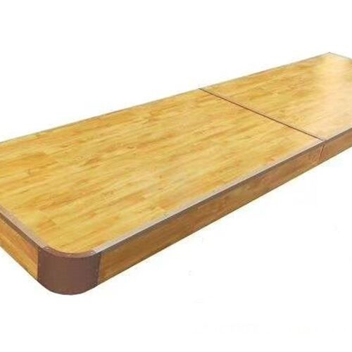 学校教室讲台木质地台站台半圆形钢架舞台幼儿园口才培训班演讲台 - 图2