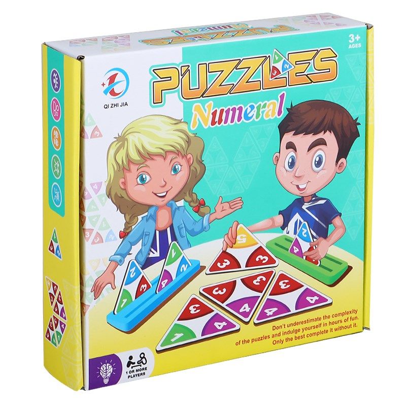 儿童益智桌游数字拼图游戏颜色认知大脑思维训练亲子多人互动玩具,淘宝优惠券,粉丝福利购,淘宝优惠卷