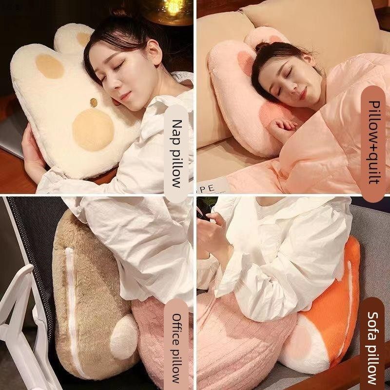 抱枕被子两用冬季加厚枕头被二合一汽车载靠垫办公室午睡毯子靠枕,淘宝优惠券,粉丝福利购,淘宝优惠卷