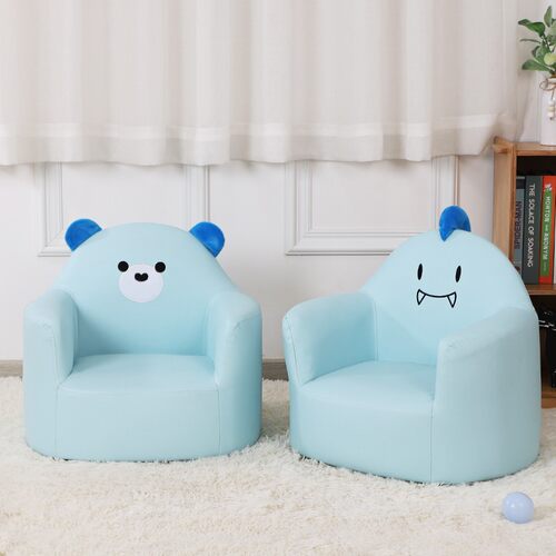 宝宝沙发可爱小沙发皮公主卧室女简易房间单人恐龙凳儿童卡通座椅 - 图0