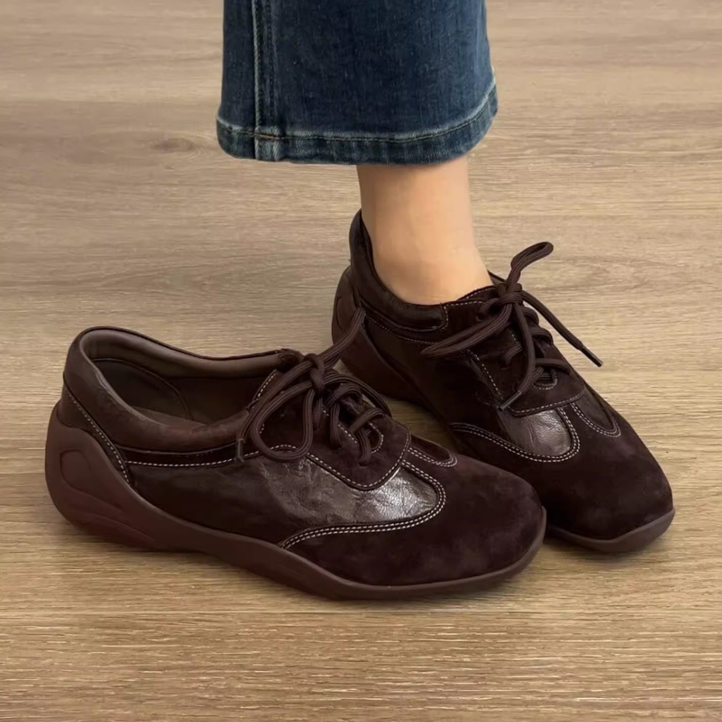 复古风黑色系带玛丽珍鞋女通勤百搭方头平底鞋,淘宝优惠券,粉丝福利购,淘宝优惠卷