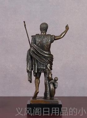 正品罗马帝屋展柜大维铜像雕塑家居装饰品电视酒玄关示架皇办公室