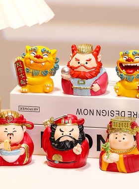 钟馗防职场小人可爱工位摆件搞怪爷送男女生办公室解压