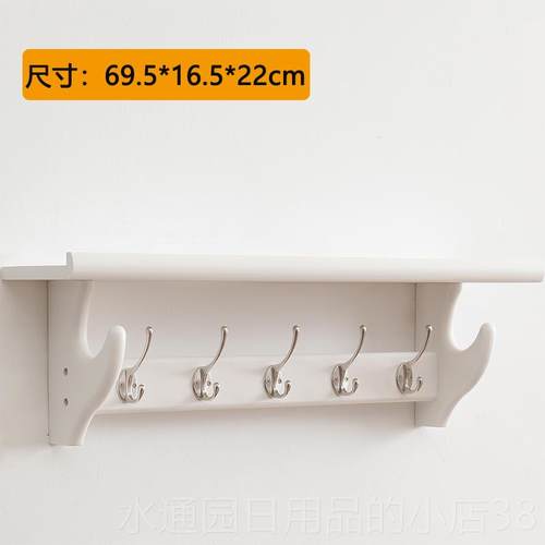 正品门口式挂衣架创意墙上挂壁欧家用卧室衣服挂钩物玄关实木置衣 - 图0