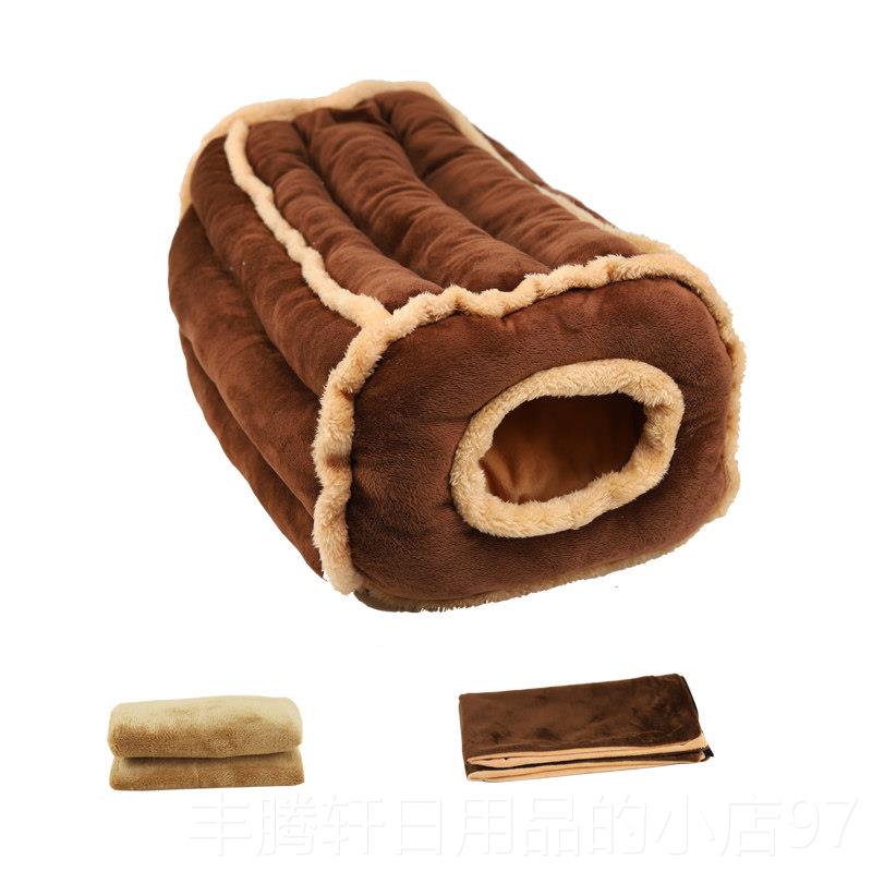 Authentic cat kennel, warm in season, small winter dog sleeping kennel, deep sleeping British and American short gradient cat sleeping bag house, semi-enclosed