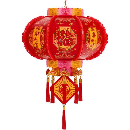 新年七彩led旋转走马灯一对阳台大门口灯笼吊灯春节装饰2025灯笼 - 图3