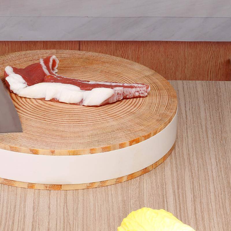 家用RVB实木砧皂板角木菜大板商用店剁肉菜墩酒圆形加厚号 - 图2