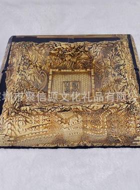 VZL四大号万里长城烟灰缸意透明树方创脂烟灰烟缸浮雕灰缸