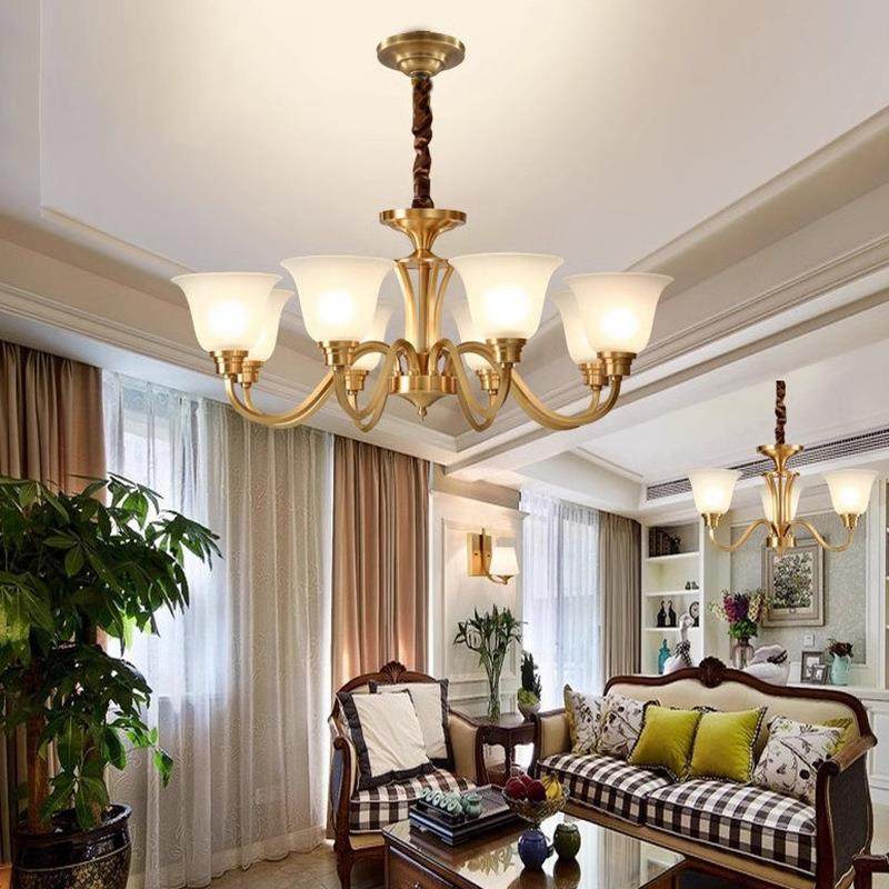 美式全铜灯复式大楼吊厅灯别墅客主灯三层长大304灯旋转楼梯间吊,淘宝优惠券,粉丝福利购,淘宝优惠卷