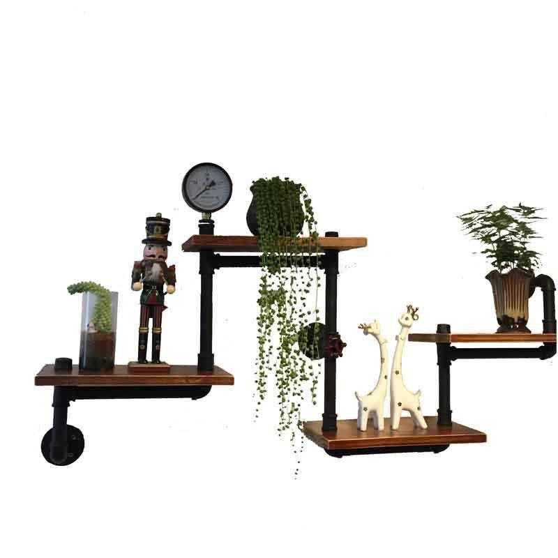 loas061602f物t铁艺墙上置架客挂厅书装饰花架墙壁复古壁墙面隔板,淘宝优惠券,粉丝福利购,淘宝优惠卷