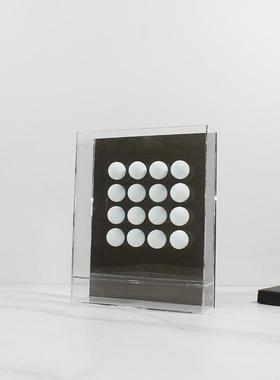 代亚克力海绵球装饰现画意摆件相厅框客家居桌创面克莱因ETB蓝装