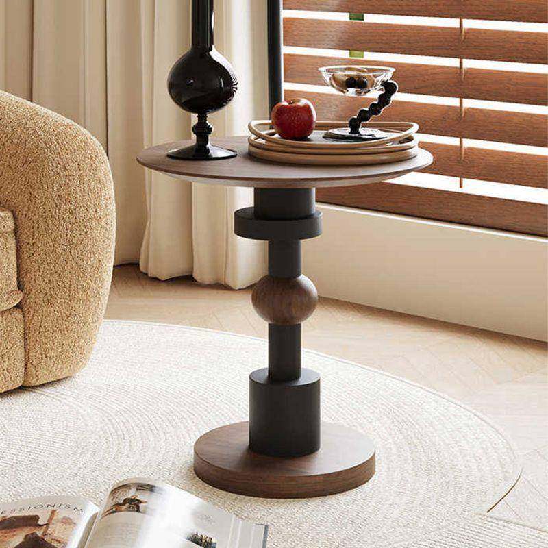 法式古风实木古沙发茶美式圆形物几复轻奢小户DYK型小桌子客厅置,淘宝优惠券,粉丝福利购,淘宝优惠卷